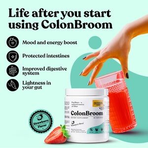** 4 SEALED ColonBroom Powder (Strawberry)